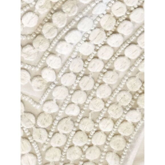 Lane Bryant 22/24‎ White Sleeveless Tank Top Embroidered Round Neck Stretch - Picture 5 of 6